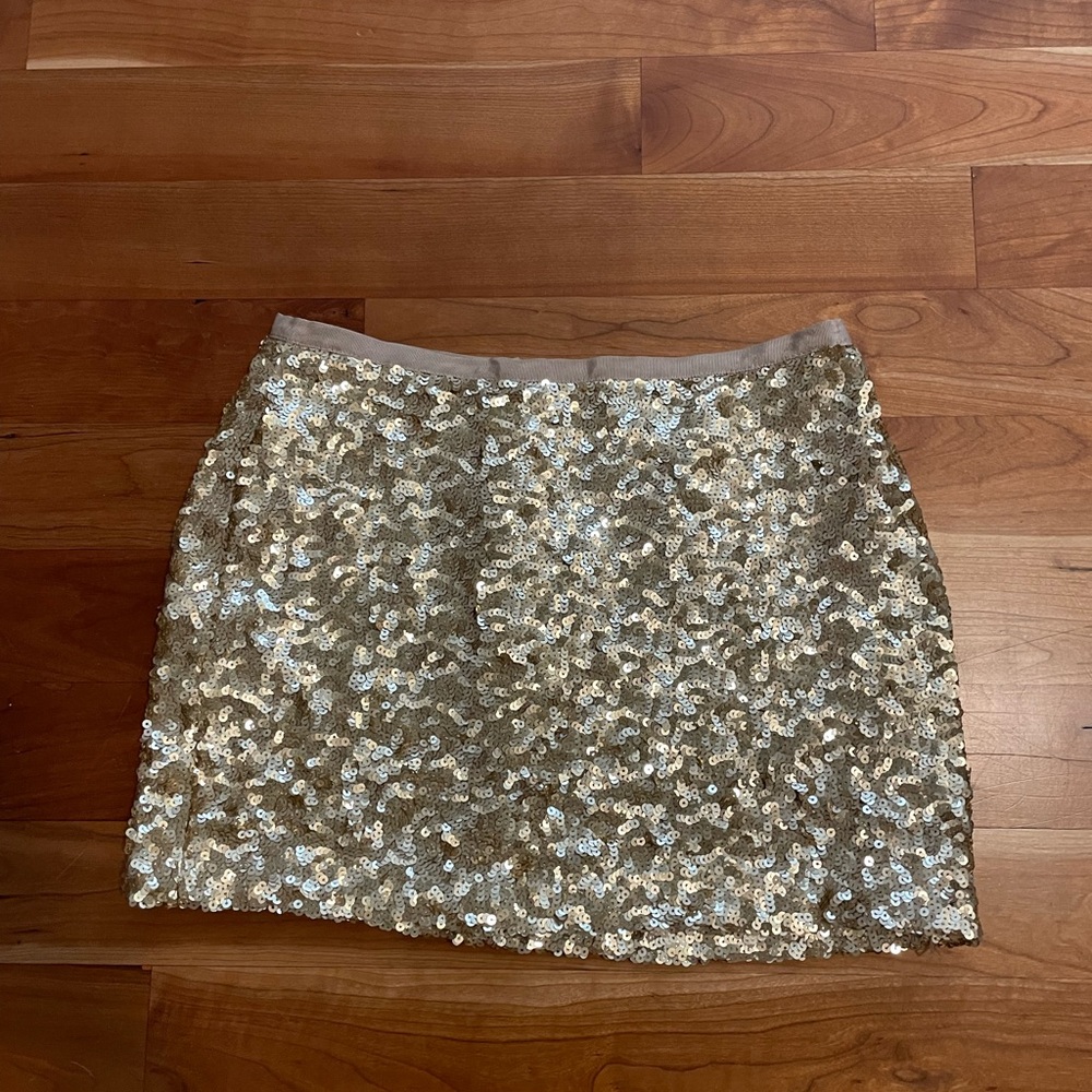 Gold Sequin Skirt